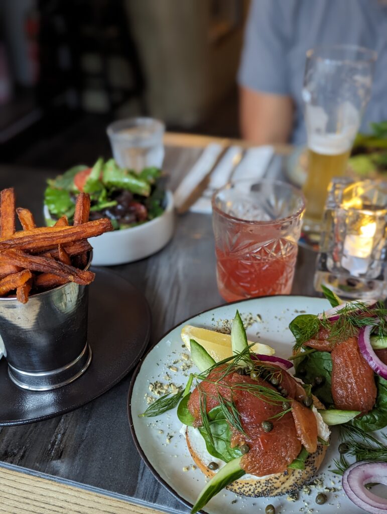 Delicious plant-based food photographed in portrait mode.