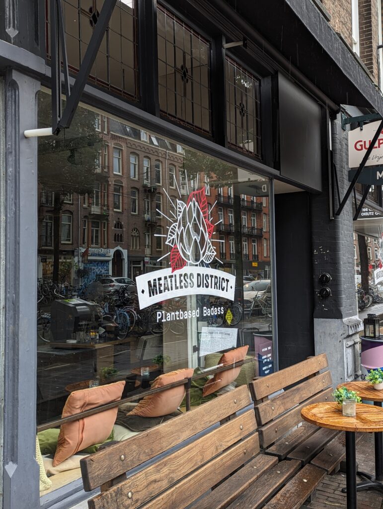 Meatless District restaurant, Amsterdam.